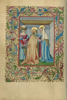 The Visitation; Book of Hours, about 1460. Creator: Unknown