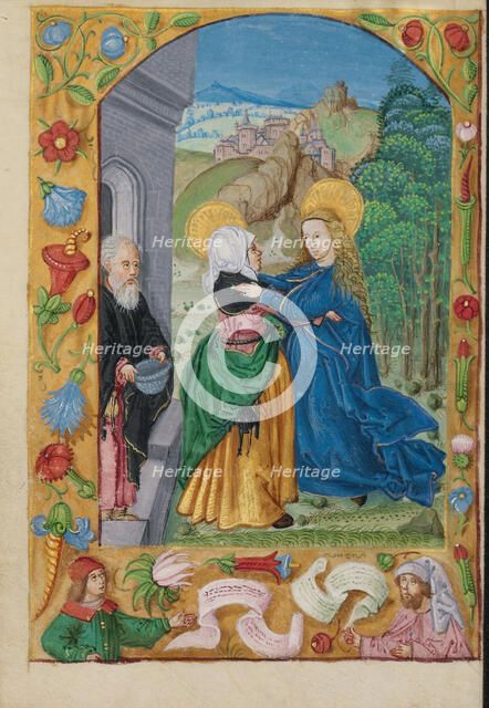 The Visitation; Book of Hours, early 16th century. Creator: Unknown.