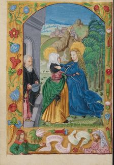 The Visitation; Book of Hours, early 16th century. Creator: Unknown
