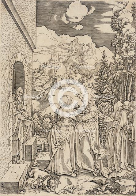 The Visitation, between 1505 and 1515. Creators: Marcantonio Raimondi, Albrecht Durer.