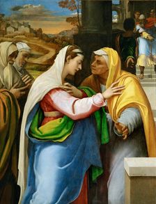 The Visitation, c. 1519. Creator: Piombo, Sebastiano, del (1485-1547)