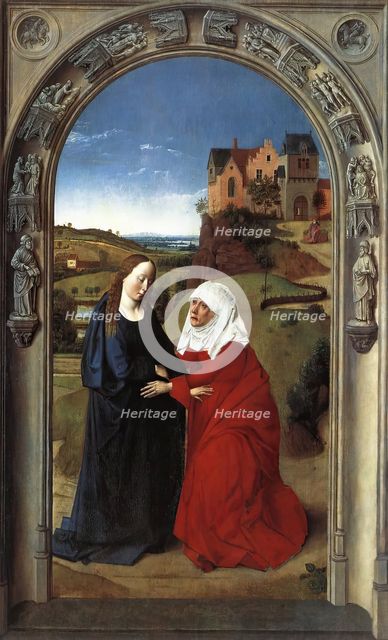 The Visitation, c1445. Creators: Dieric Bouts, Workshop of Dieric Bouts.