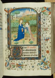 The Visitation, from a Book of Hours, 1440/45. Creator: Unknown