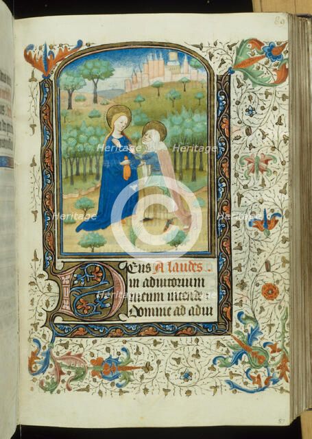 The Visitation, from a Book of Hours, 1440/45. Creator: Unknown.