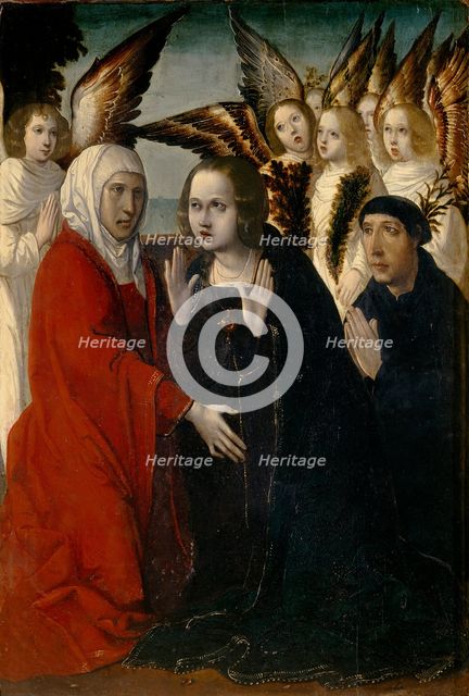 The Visitation of the Virgin to Saint Elizabeth, c1525. Creator: Juan Tejerina.