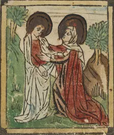 The Visitation (Schr. 59), 15th century., 15th century. Creator: Anon