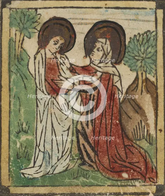 The Visitation (Schr. 59), 15th century., 15th century. Creator: Anon.