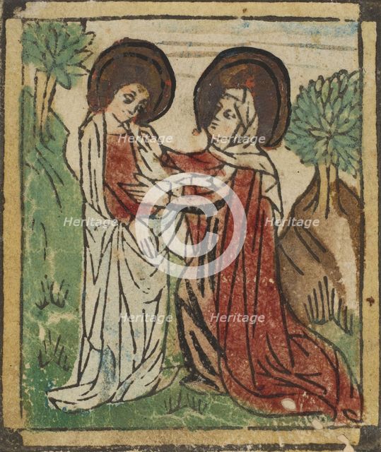 The Visitation (Schr. 59), 15th century., 15th century. Creator: Anon.