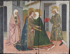 The Visitation Panel from Saint John Retable, 15th century. Creator: Domingo Ram