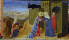 The Visitation. Predella of the Altarpiece The Annunciation, c. 1433-1434. Creator: Angelico, Fra Giovanni, da Fiesole (ca. 1400-1455)