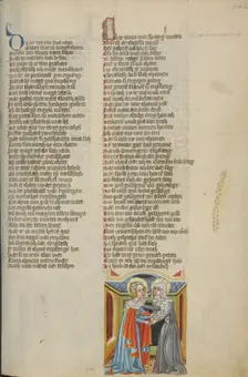 The Visitation; Weltchronik, about 1400-1410. Creator: Unknown