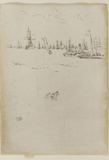 The Visitors Boat, 1887. Creator: James Abbott McNeill Whistler