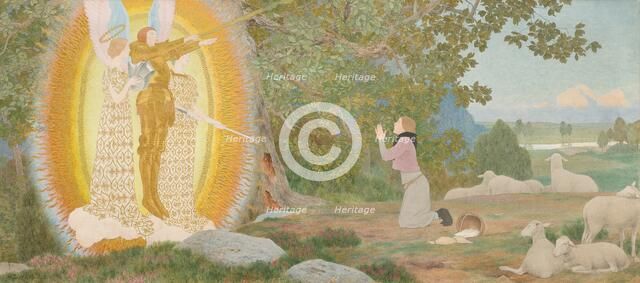 The Vision and Inspiration (Joan of Arc series: I), c. 1907-early 1909. Creator: Louis Maurice Boutet de Monvel.