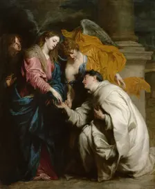 The Vision of the Blessed Hermann Joseph, 1630. Artist: Dyck, Sir Anthonis, van (1599-1641)