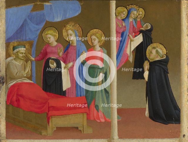 The Vision of the Dominican Habit, ca 1435. Artist: Angelico, Fra Giovanni, (Workshop)  