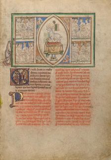 The Vision of the Lamb in the Midst of the Four Living Creatures and the Twenty..., about 1255-1260. Creator: Unknown