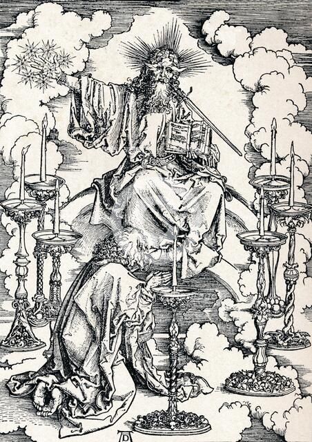 'The Vision of the Seven Candlesticks', 1498 (1906).  Artist: Albrecht Durer.