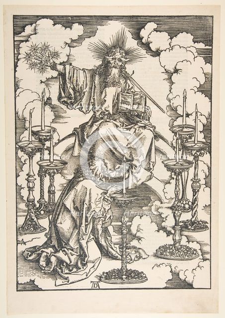 The Vision of the Seven Candlesticks, from The Apocalypse.n.d. Creator: Albrecht Durer.