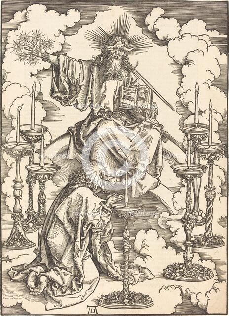 The Vision of the Seven Candlesticks, probably c. 1496/1498. Creator: Albrecht Durer.