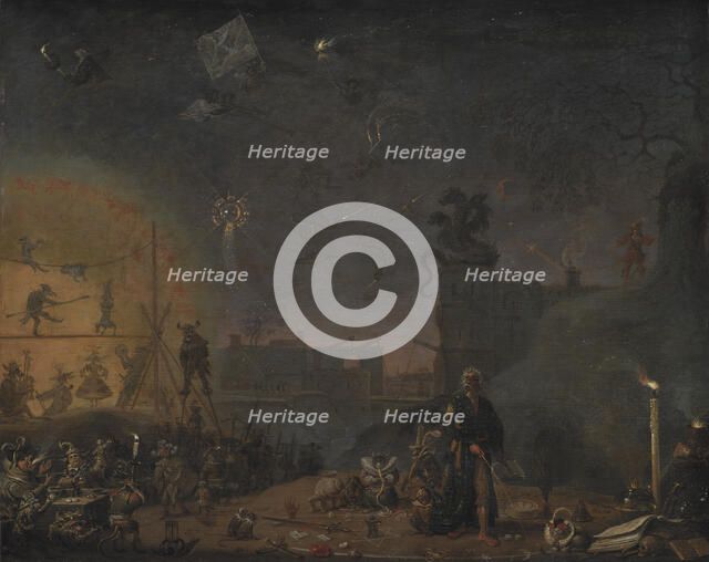 The Vision of the Sunday Child, 1660. Creator: Saftleven, Cornelis Hermansz. (ca. 1607-1681).