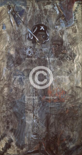 The Vision of the Prophet Ezekiel, 1906. Artist: Vrubel, Mikhail Alexandrovich (1856-1910)