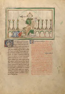 The Vision of Candles; Dyson Perrins Apocalypse, about 1255-1260. Creator: Unknown