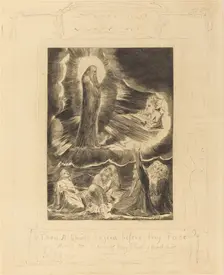 The Vision of Eliphaz, 1825. Creator: William Blake