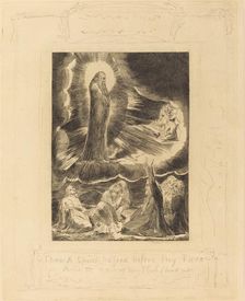 The Vision of Eliphaz, 1825. Creator: William Blake