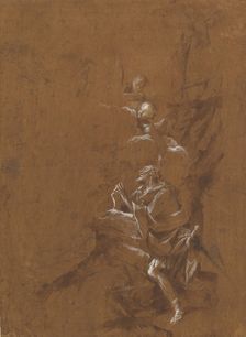 The Vision of Saint William of Aquitaine., late 1650s. Creator: Giovanni Angelo Canini