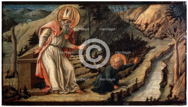'The Vision of Saint Augustine', between 1452 and 1465.  Artist: Filippo Lippi