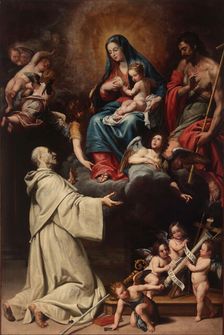 The Vision of Saint Bernard, 1643. Creator: Fiasella, Domenico (1589-1669)