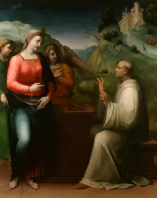 The Vision of Saint Bernard, c1520. Creator: Domenico Puligo