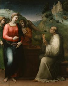 The Vision of Saint Bernard, c1520. Creator: Domenico Puligo
