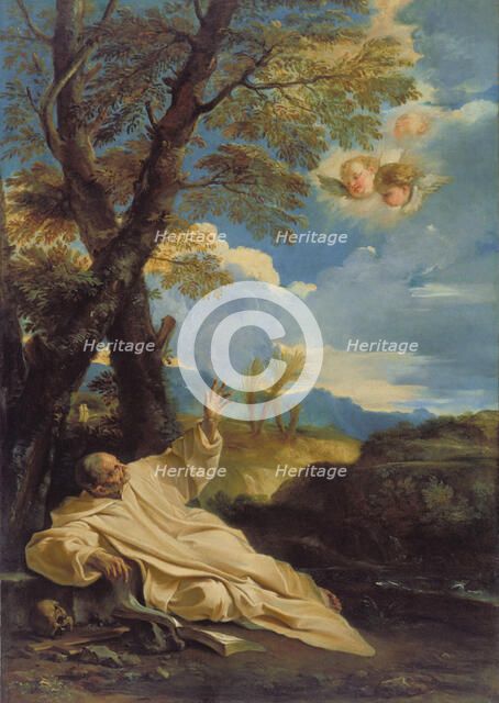 The Vision of Saint Bruno, about 1660. Creator: Pier Francesco Mola.