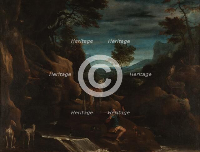 The Vision of Saint Eustace, 1585-1586. Creator: Carracci, Annibale (1560-1609).