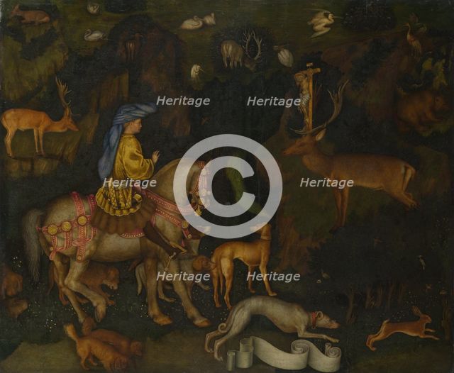 The Vision of Saint Eustace, c. 1440. Artist: Pisanello, Antonio (1395-1455)