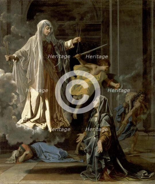 The Vision of Saint Frances of Rome, ca 1657 . Creator: Poussin, Nicolas (1594-1665).