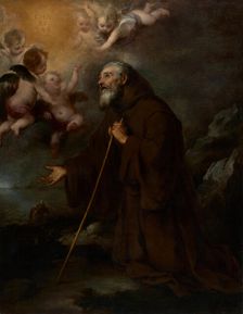 The Vision of Saint Francis of Paola, about 1670. Creator: Bartolomé Esteban Murillo
