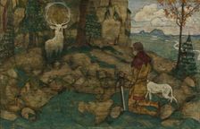 The vision of Saint Hubert, 1916. Artist: Schiele, Egon (1890–1918)