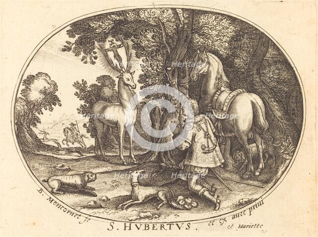 The Vision of Saint Hubert. Creator: Balthasar Moncornet.