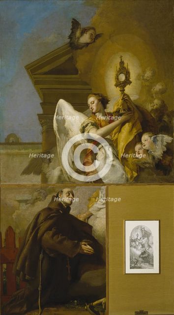 The Vision of Saint Paschal Baylon, 1767-1769. Artist: Tiepolo, Giambattista (1696-1770)