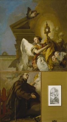 The Vision of Saint Paschal Baylon, 1767-1769. Artist: Tiepolo, Giambattista (1696-1770)