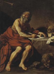 The Vision of St Jerome, 1626. Creator: Claude Vignon