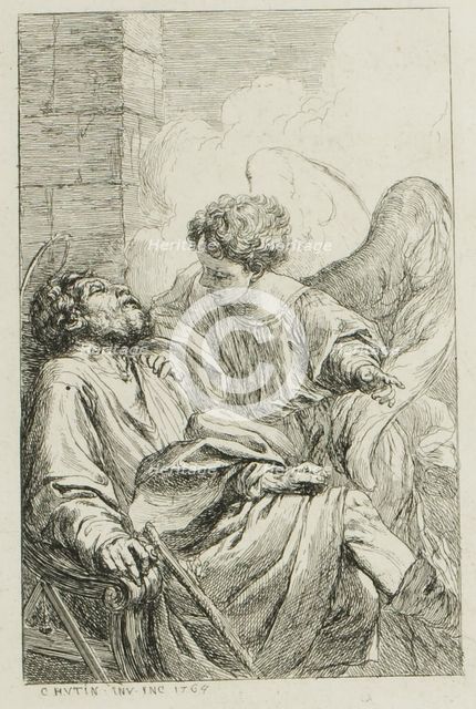 The Vision of St. Joseph in Egypt, 1764. Creator: Charles Hutin.