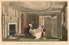 The Visist of Dr Syntax to the Widow Hopefull at York 1820. Artist: Thomas Rowlandson