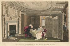 The Visist of Dr Syntax to the Widow Hopefull at York 1820. Artist: Thomas Rowlandson