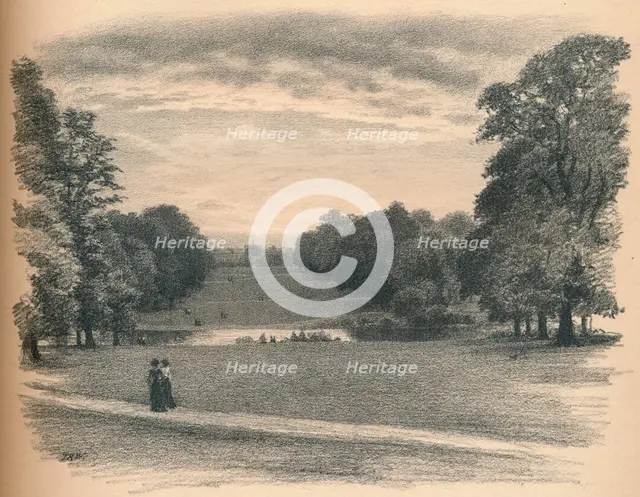 'The Vista, Kensington Palace', 1902. Artist: Thomas Robert Way.