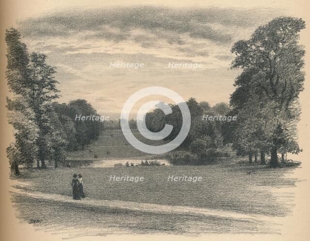 'The Vista, Kensington Palace', 1902. Artist: Thomas Robert Way.