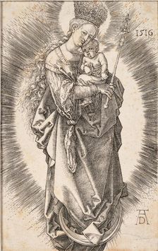 The Virgin with a crown of stars and a sceptre, 1516. Creator: Dürer, Albrecht (1471-1528)