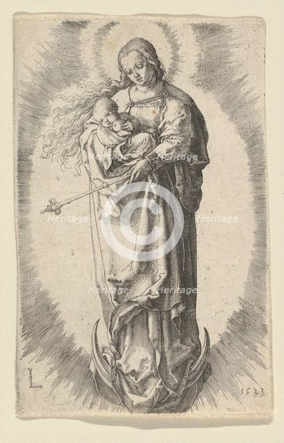 The Virgin with Child on the Crescent, 1523. Creator: Lucas van Leyden.